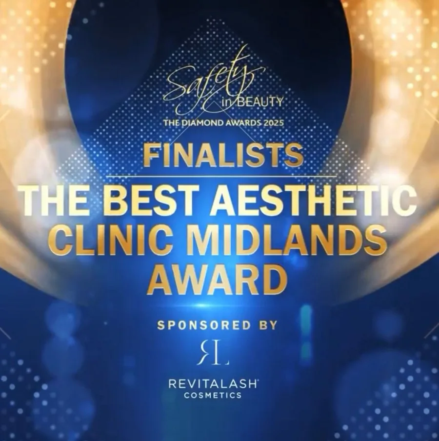 Best Aesthetics Clinic Midlands 2025 award badge