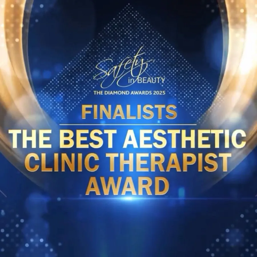 Best Aesthetics Clinic Therapist Award 2025 award badge