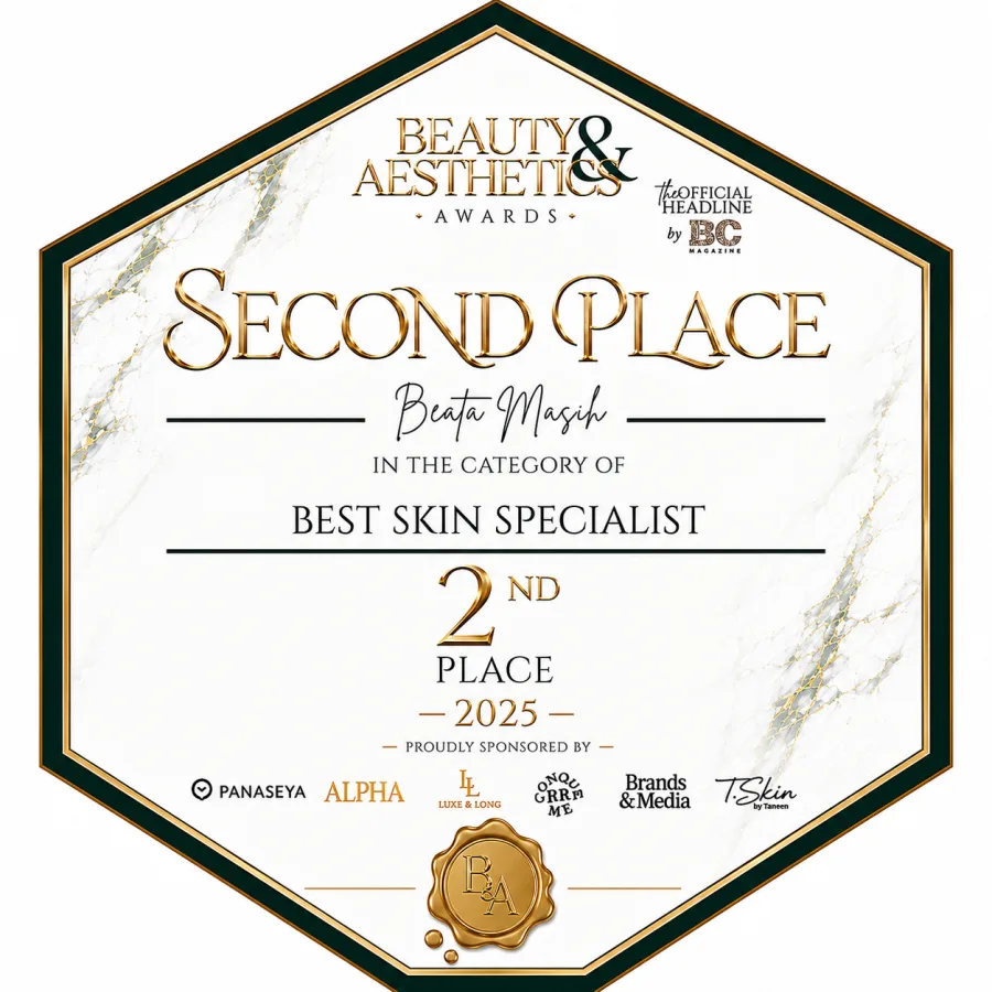Best Skin Specialist — 2nd Place 2025 award badge