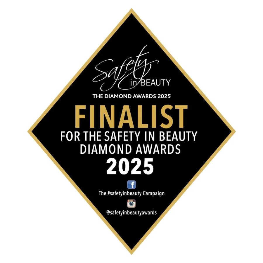 Safety in Beauty Finalist 2025 award badge