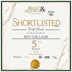 Best for Laser certificate, Beauty & Aesthetics Awards 2025