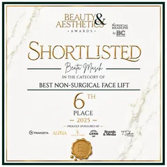 Best Non-Surgical Face Lift certificate, Beauty & Aesthetics Awards 2025